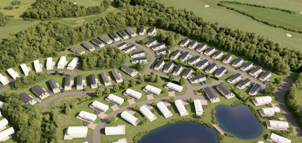 Drone photo of Hopton Holiday Village