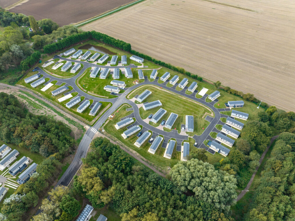 Drone photo of Thorpe Park Holiday Park