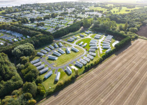 Drone photo of Thorpe Park Holiday Park